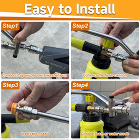 M22-15mm connector compatibility for easy setup with common washers