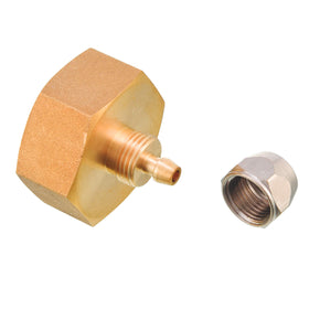 MMINGLE outdoor faucet setup showing hose-to-tubing compatibility.