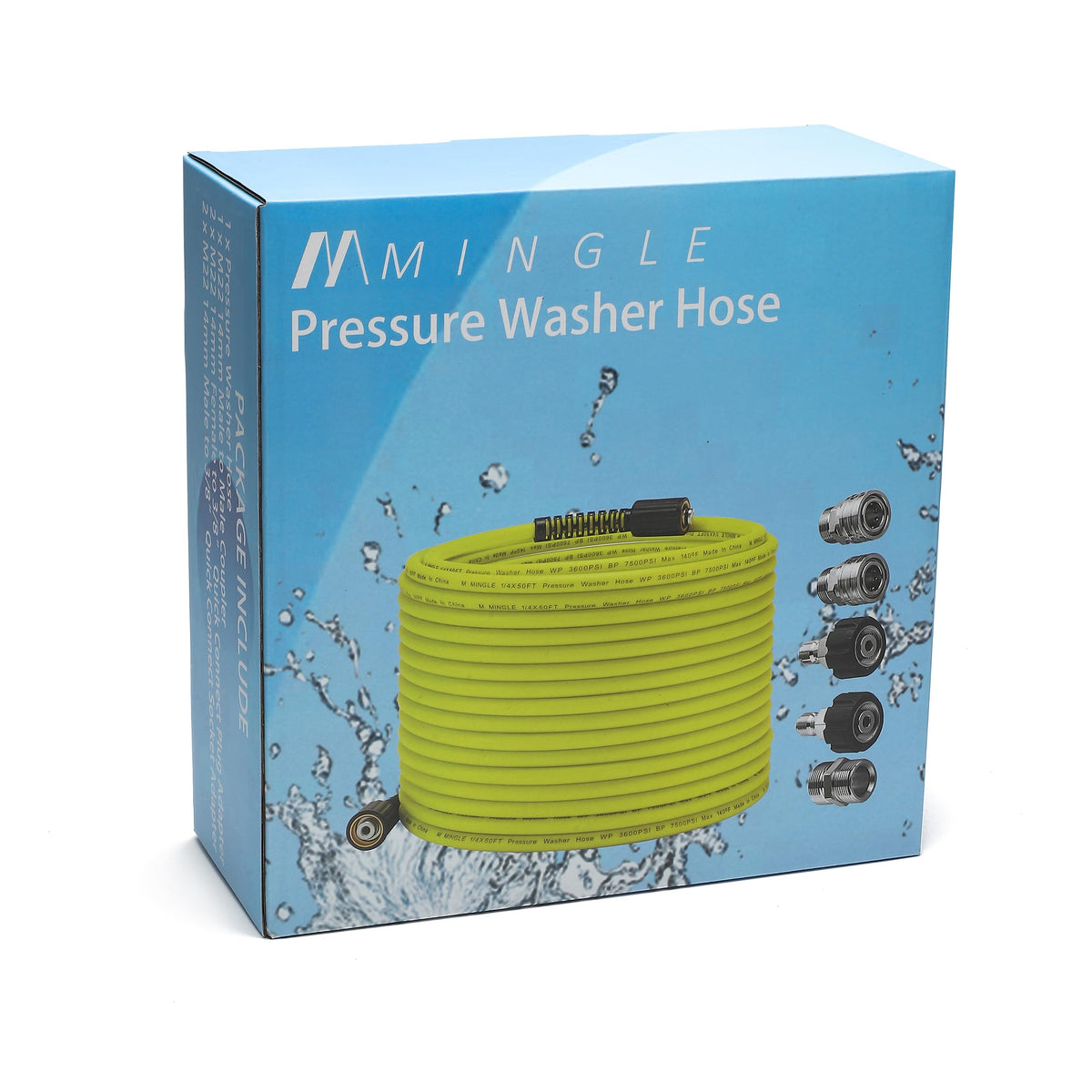 M MINGLE packaging shows included components for quick replacement and setup