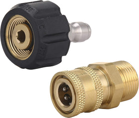 MMINGLE pressure washer adapter set shown for quick gun to wand connection
