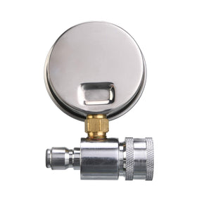 M MINGLE gauge installation between components facilitates easy monitoring during cleaning tasks.