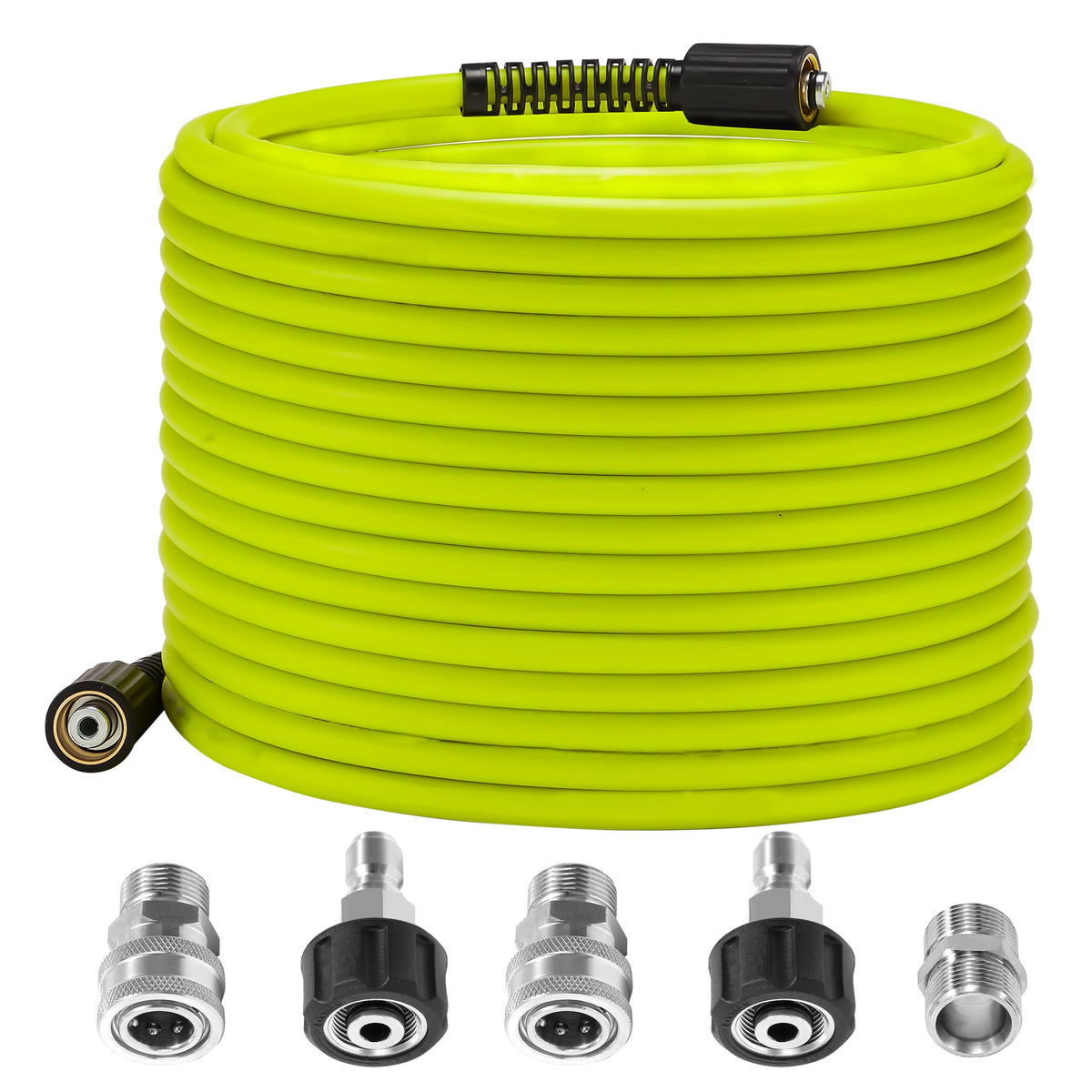 M MINGLE pressure washer hose 50 ft extends reach for faster outdoor cleaning