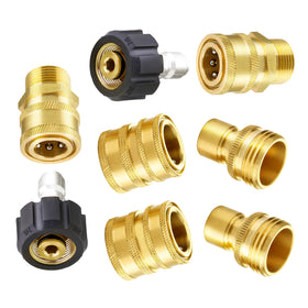 M MINGLE ultimate adapter set with M22 swivel for durable brass connections