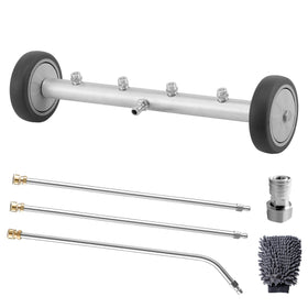 M MINGLE undercarriage attachment wand cleaning hard-to-reach areas.