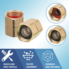 MMINGLE includes washers and filter to protect the pump from debris.