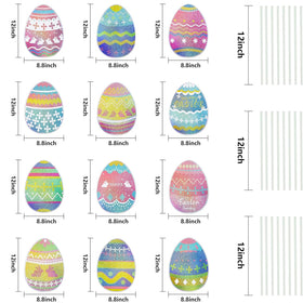 MNKXL extra-large Easter yard signs 12x8-8 inch for high visibility.