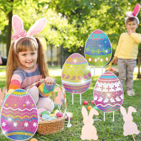 MNKXL outdoor Easter decor for lawns, gardens, and walkways.