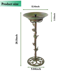 MNRYLKB cast iron base provides durable stability outdoors