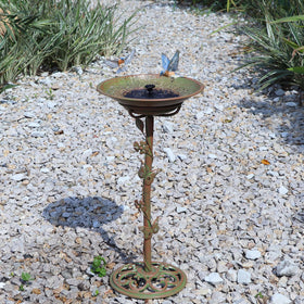 MNRYLKB garden-ready bird bath enhances outdoor decor and birdwatching
