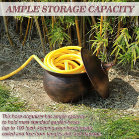 MNRYLKB multi-purpose design stores tools and cords beyond hoses.