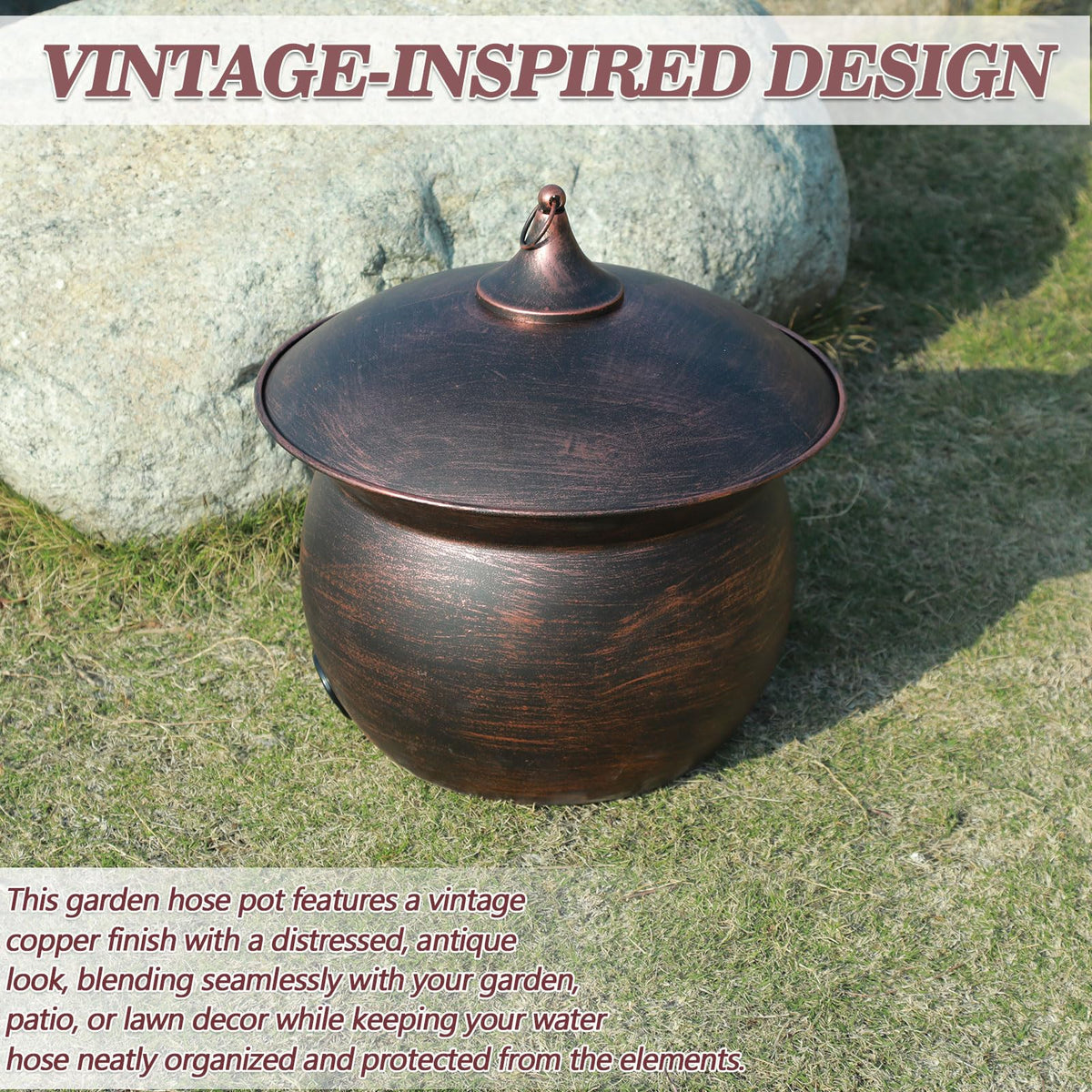 MNRYLKB outdoor decor piece complements patio and yard aesthetics.