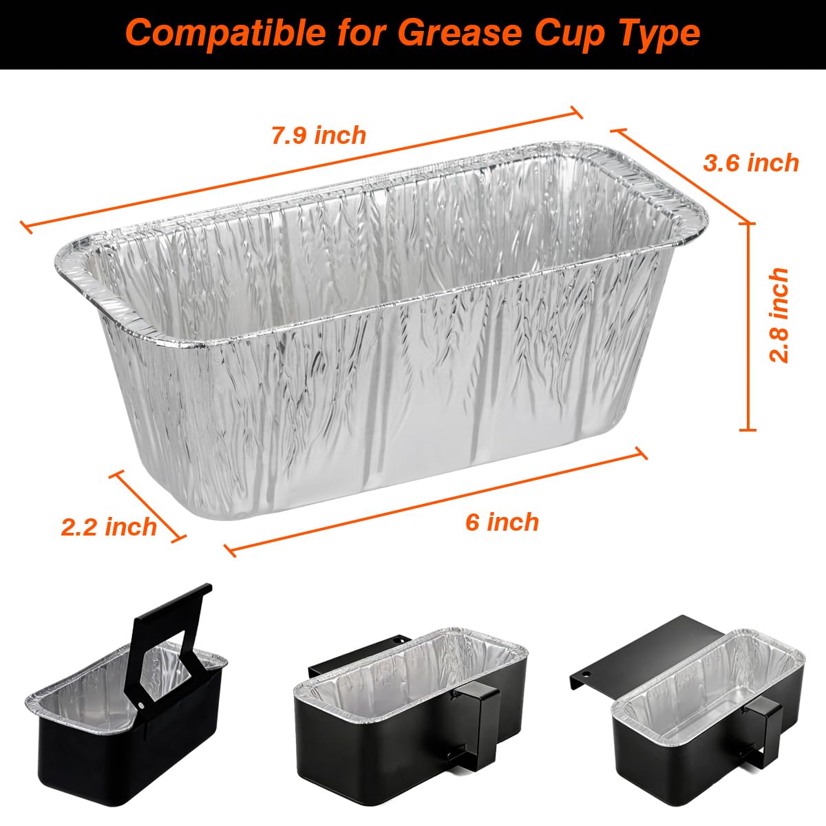 MOACOCK heavy-duty aluminum foil pans; quick cleanup after grilling