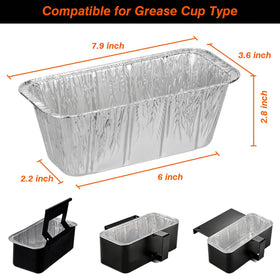 MOACOCK heavy-duty aluminum foil pans; quick cleanup after grilling