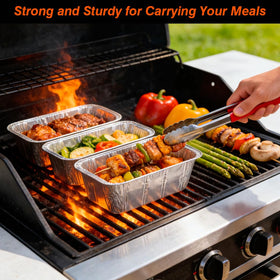 MOACOCK recyclable aluminum liners; eco-friendly grilling sessions
