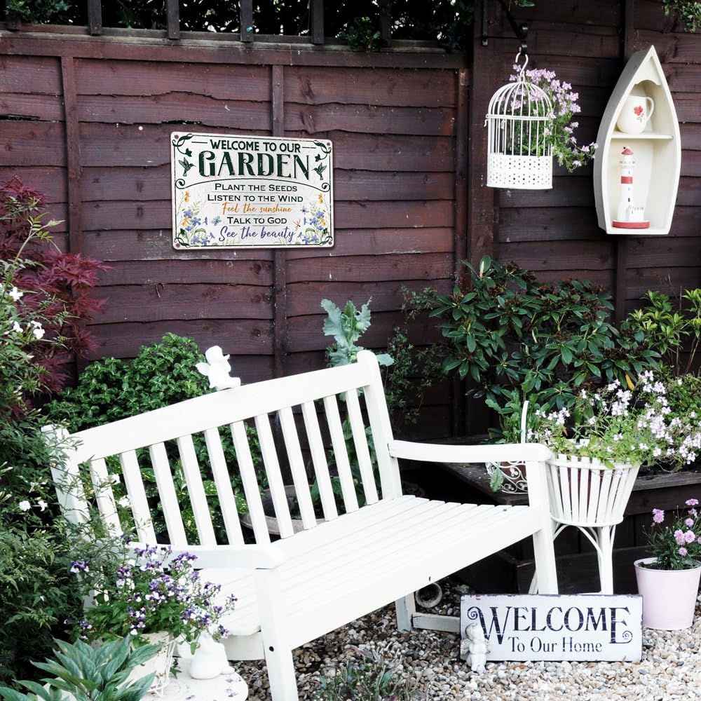 Moanlor Art Aluminum garden sign rust-free design