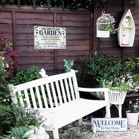 Moanlor Art Aluminum garden sign rust-free design