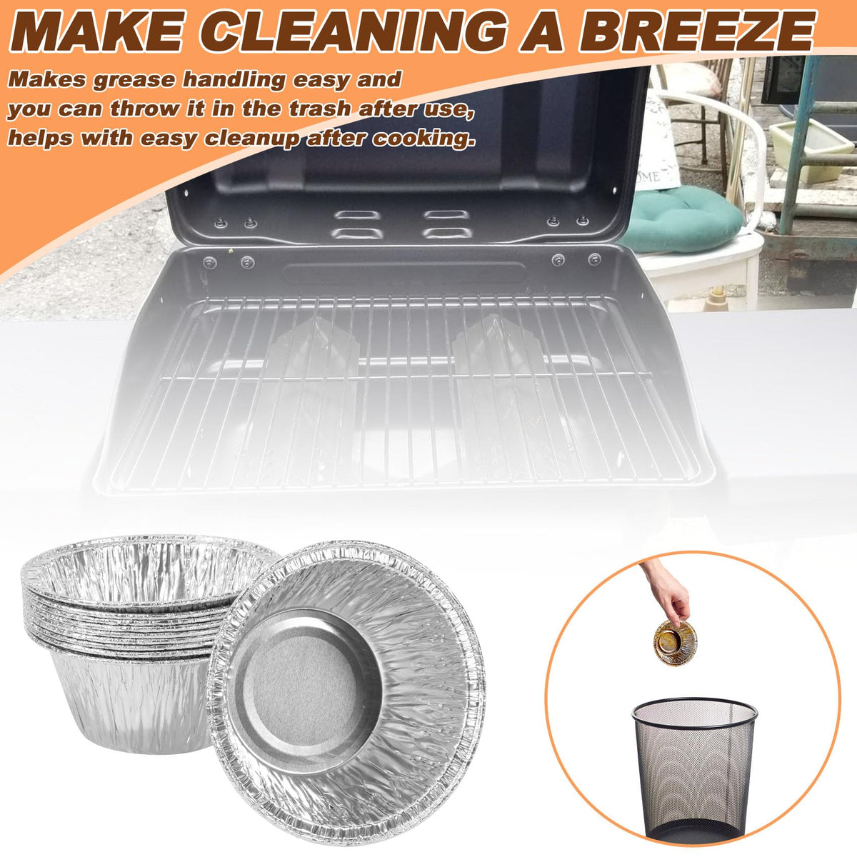 Easy MOASKER installation: clip snapping onto a compatible grill