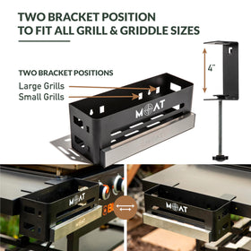 MOAT grill tools holder keeps spatulas and tongs organized for Blackstone griddles.
