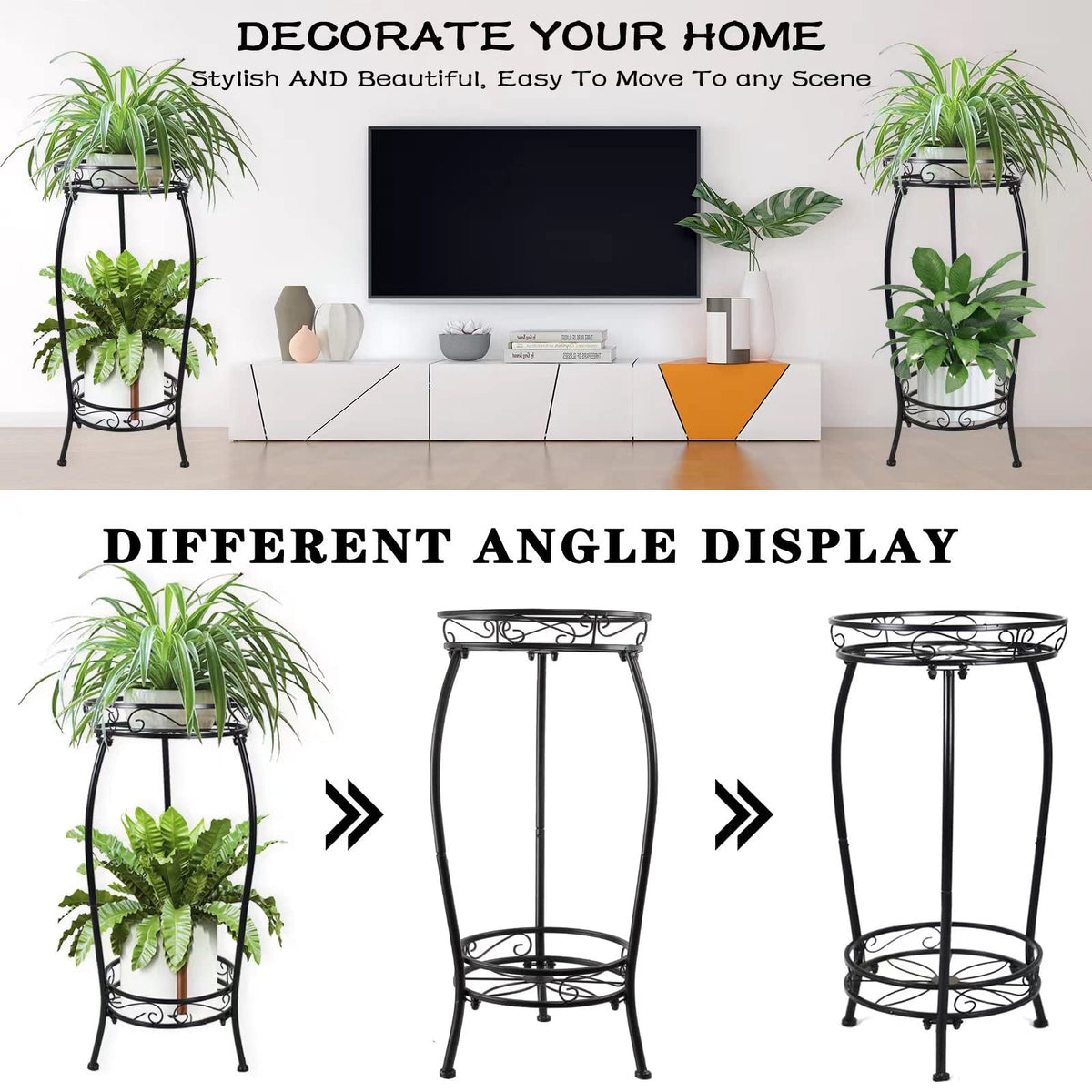 MOCORY compact 2-tier stand suitable for indoor use