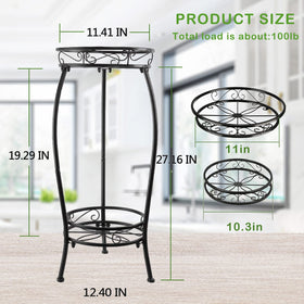 MOCORY rustproof metal plant stand ready for outdoor weather