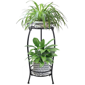 MOCORY 2-tier plant stand front view for compact indoor display