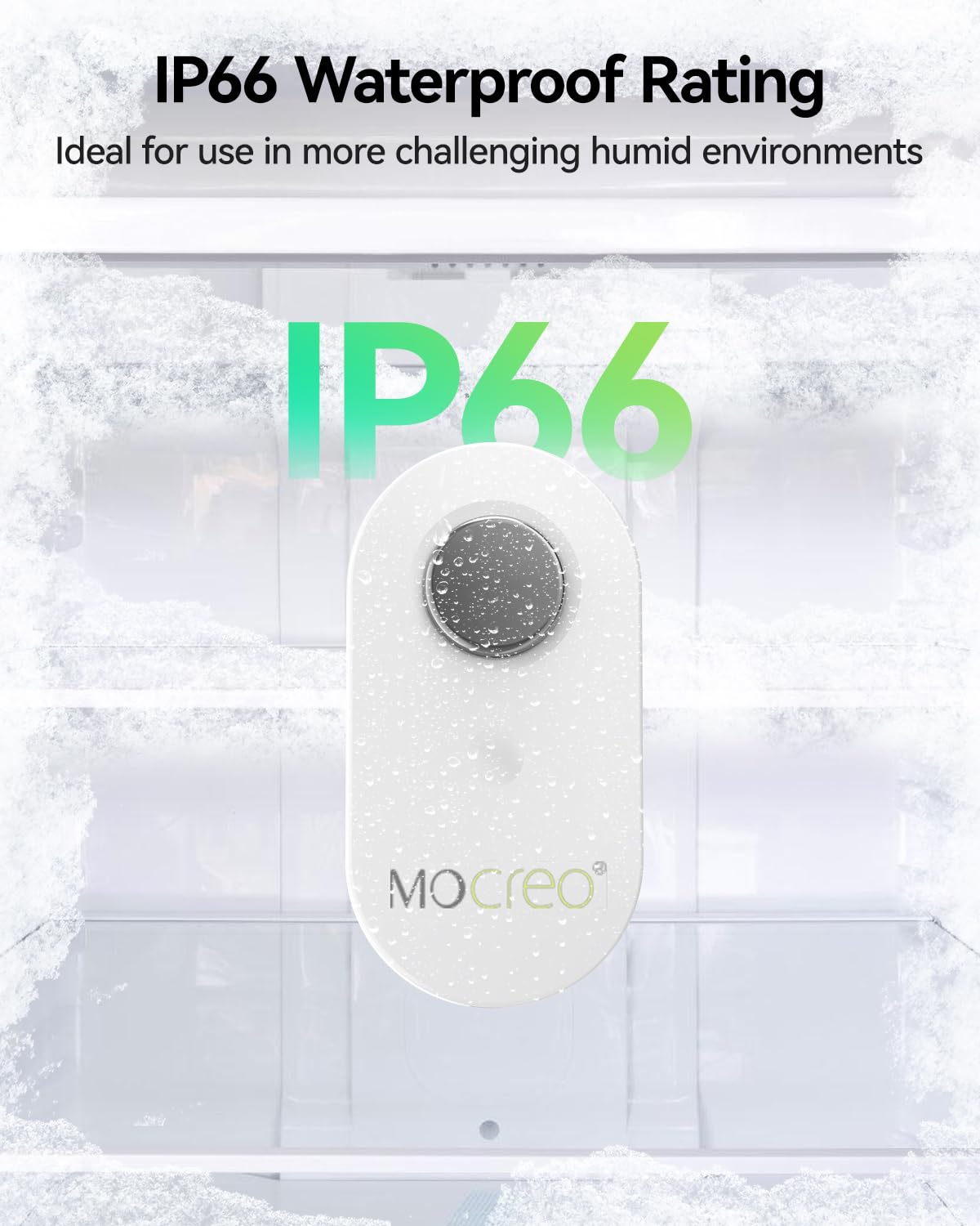 MOCREO LS1 IP66 waterproof enclosure for humid environments.