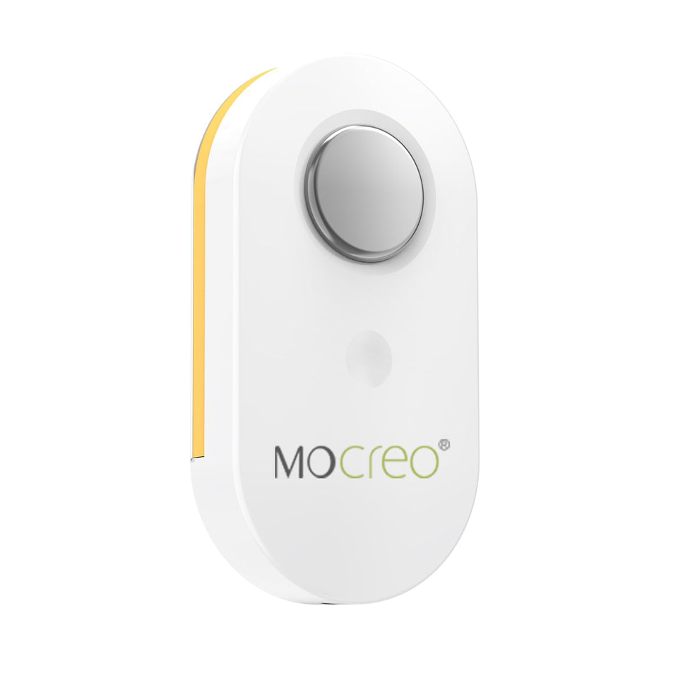MOCREO LS1 long-range thermometer for fridge and greenhouse monitoring.