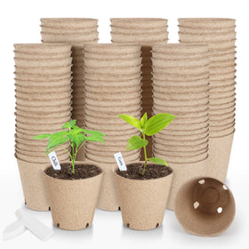ModaSin value kit with pots and labels for family gardening.