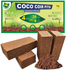 MODELLOR 4 Bricks dry coco coir blocks ready to hydrate for growing