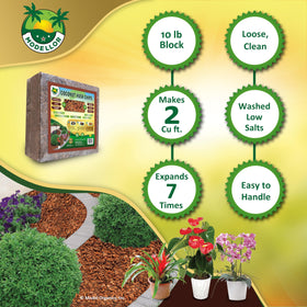MODELLOR Coco Chips chunky-pieces resist compaction for airflow