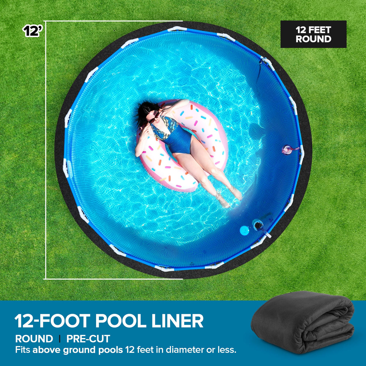 Modern Innovations heavy-duty pool pad designed for durability on grass, concrete, or decking.