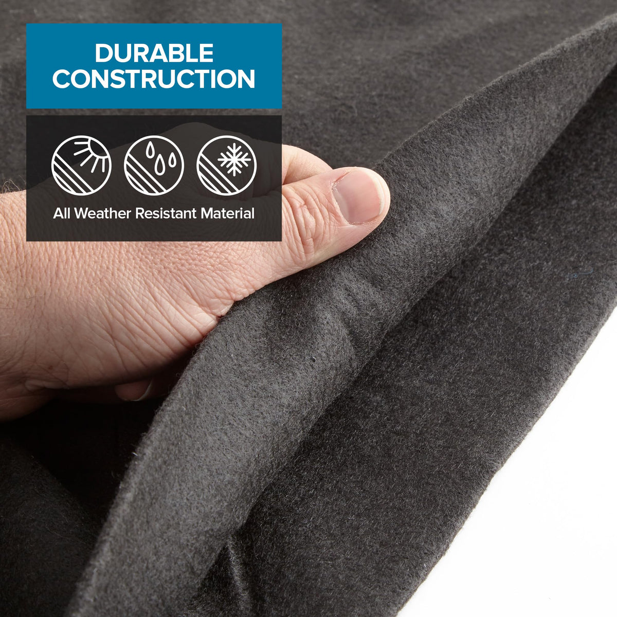 Modern Innovations black pool pad shields hoses and the metal frame for safer operation.