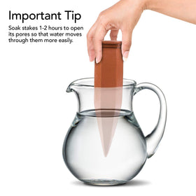 Travel-ready plant care spike system keeping plants hydrated while away