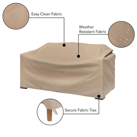 Modern Leisure Basics fabric texture detail suggests durable all-season protection
