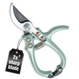 Modern Sprout hand pruners with easy lock for safe storage and precise cuts.