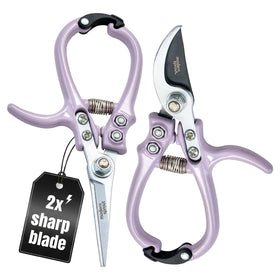 Modern Sprout hand pruners and shears blister pack for precise herb trimming.