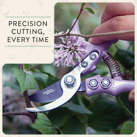 Modern Sprout high-carbon steel blades close-up show rust-resistant edge for clean cuts.