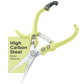 Modern Sprout pruning shears close-up blade for precise herb trimming.