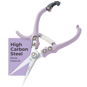 Modern Sprout pruning shears lavender close-up blade for precise herb trimming