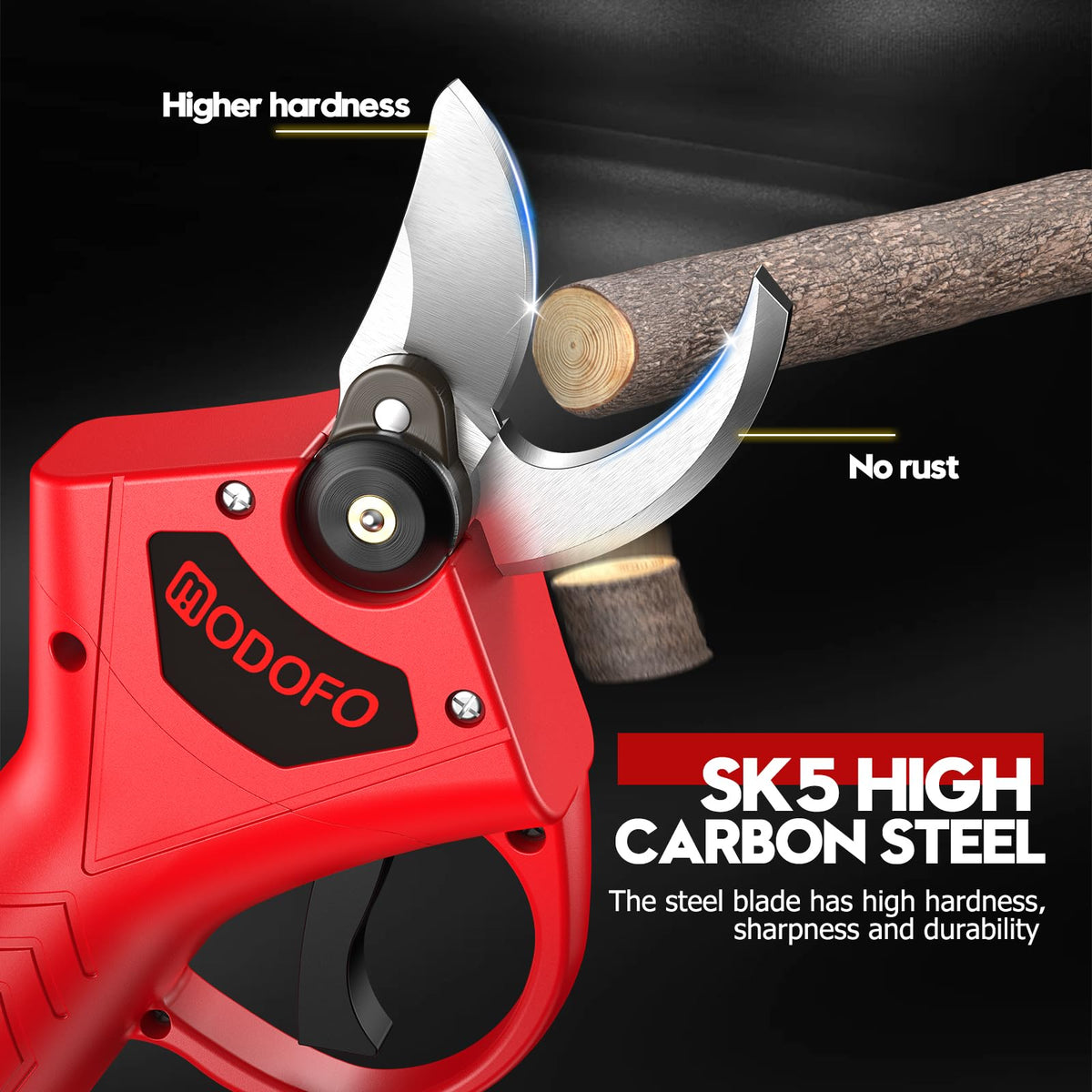 MODOFO pruning shears adjusting cutting diameter for versatility