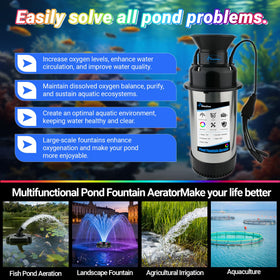 Modoo Turbulent flow for healthy water movement and oxygenation in ponds
