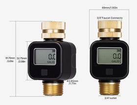MOES 3/4 inch hose connection for easy installation.