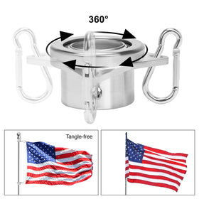MOFEEZ bearing flag rings offer aluminum strength and rust resistance in any weather.