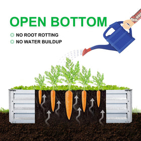 Durable galvanized steel raised bed by Mofesun with rust resistance