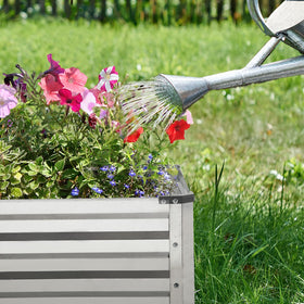 Garden setup with Mofesun raised bed highlighting versatile use