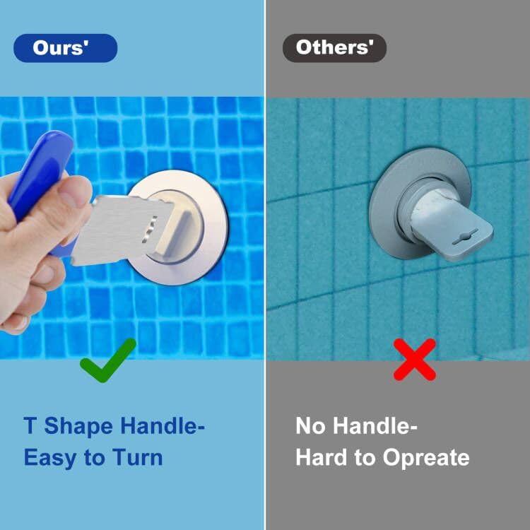 Mofuiry eyeball-seat removal tool in metal body enhances durability for pool maintenance