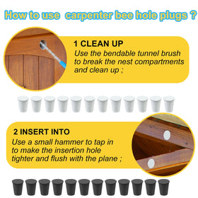 Mofuiry 120-piece kit for bulk bee-hole repairs