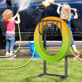 Mogaath freestanding stand moves easily to different garden areas as needed.