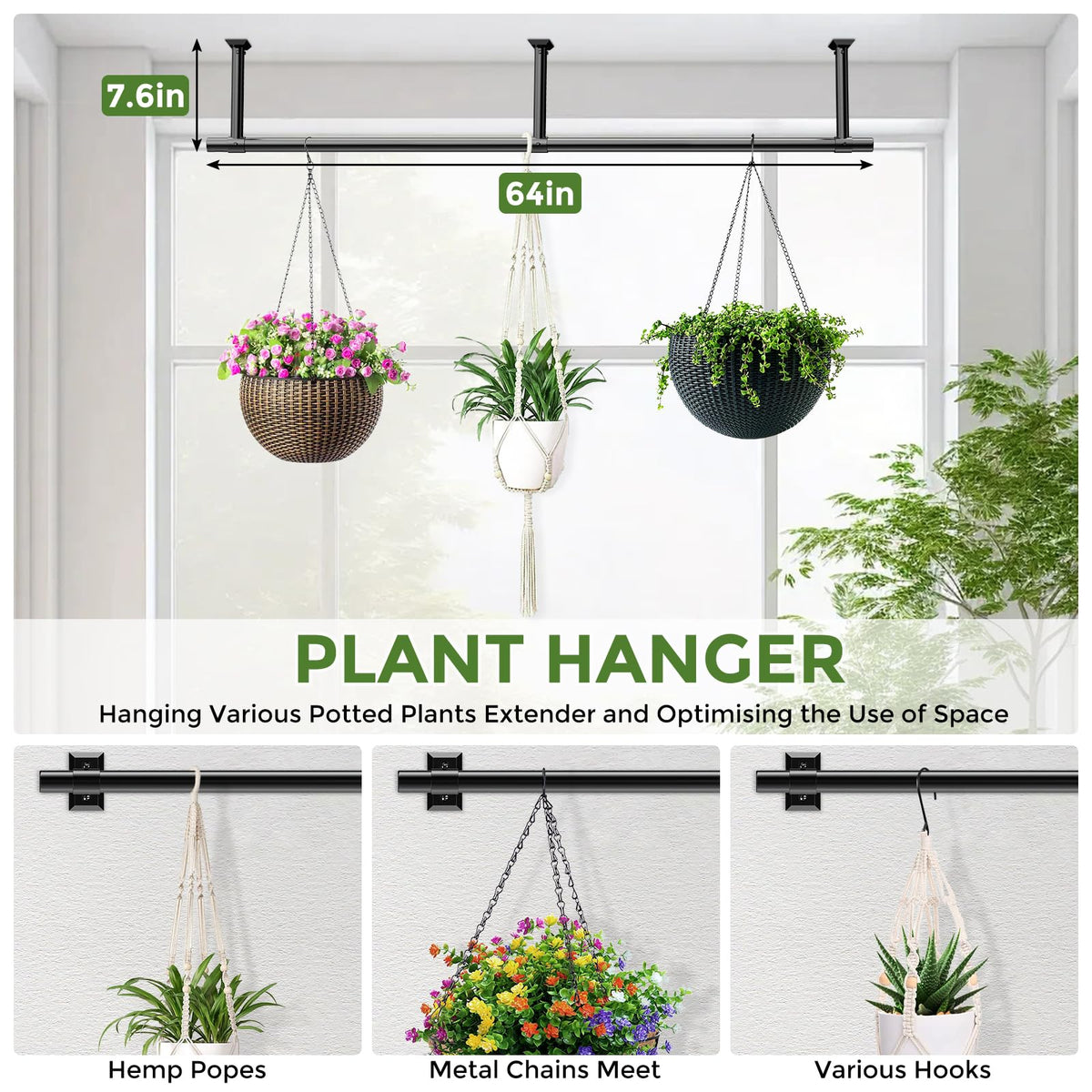 Mogaath hanging-extender compatible with ropes and chains for flexible setups.