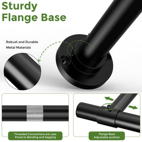 Included hardware kit for wall or ceiling installation